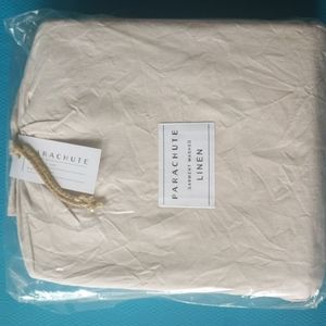 Parachute full / queen size duvet cover in linen colorway is blush brand new